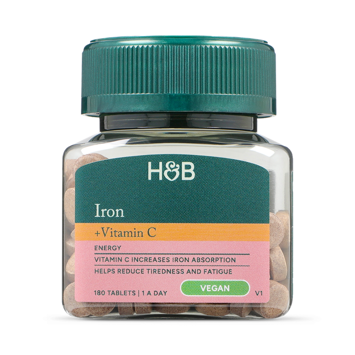 Holland & Barrett Iron & Vitamin C 14mg 180 Tablets